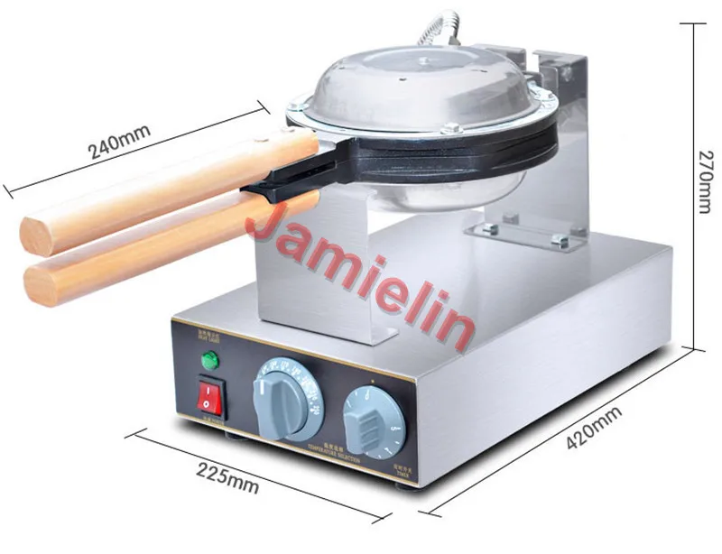 Jamielin коммерческий 220V/110V яйцо пончик пузырь вафельная машина Гонконг Eggettes