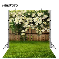 spring garden photography background green grass nature fence flower wedding backdrop photobooth photo studio props