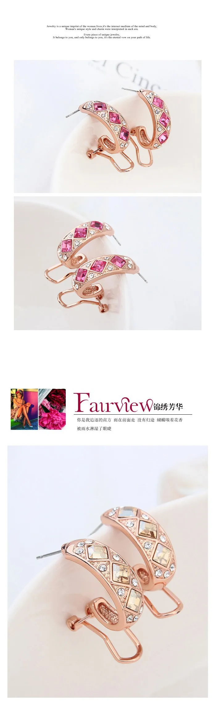 Стимпанк Pendientes сделаны с элементами Swarovski бижутерия с кристаллом для женщин в готическом стиле, Сережки для пирсинга
