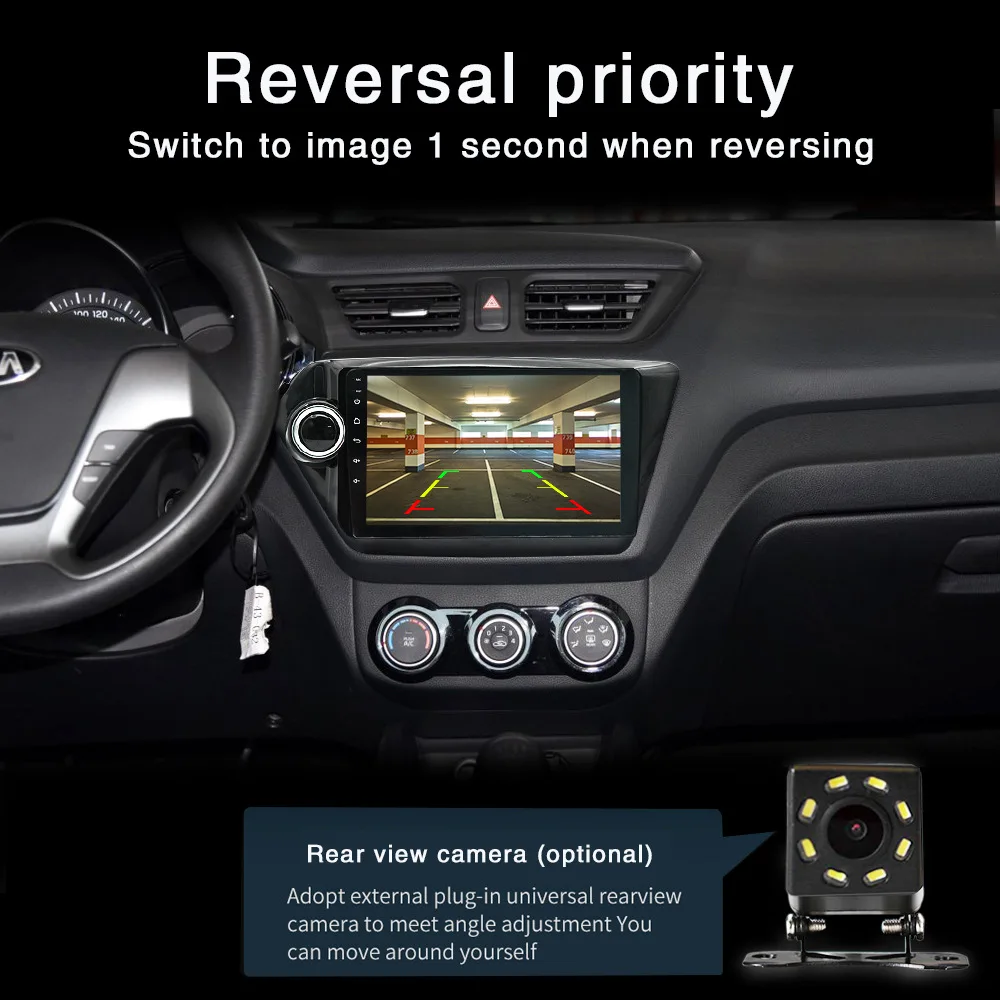 Автомагнитола на Android 9 1 2 гб озу мультимедийный плеер с Gps навигатором wi fi для Kia RIO