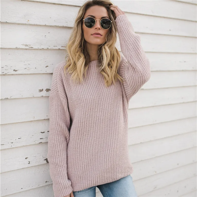 2018 женский осенне-зимний пуловер из синели Женский двухсторонний вшитый