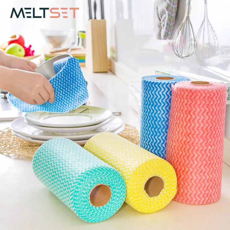 1 рулон одноразовые нетканые ткани|wiping rag|kitchen cleaning clothcleaning cloth |