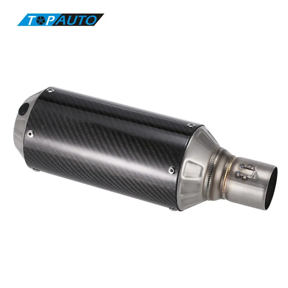 

51mm Universal Motorcycle ATV Carbon Fiber Exhaust Pipe Muffler