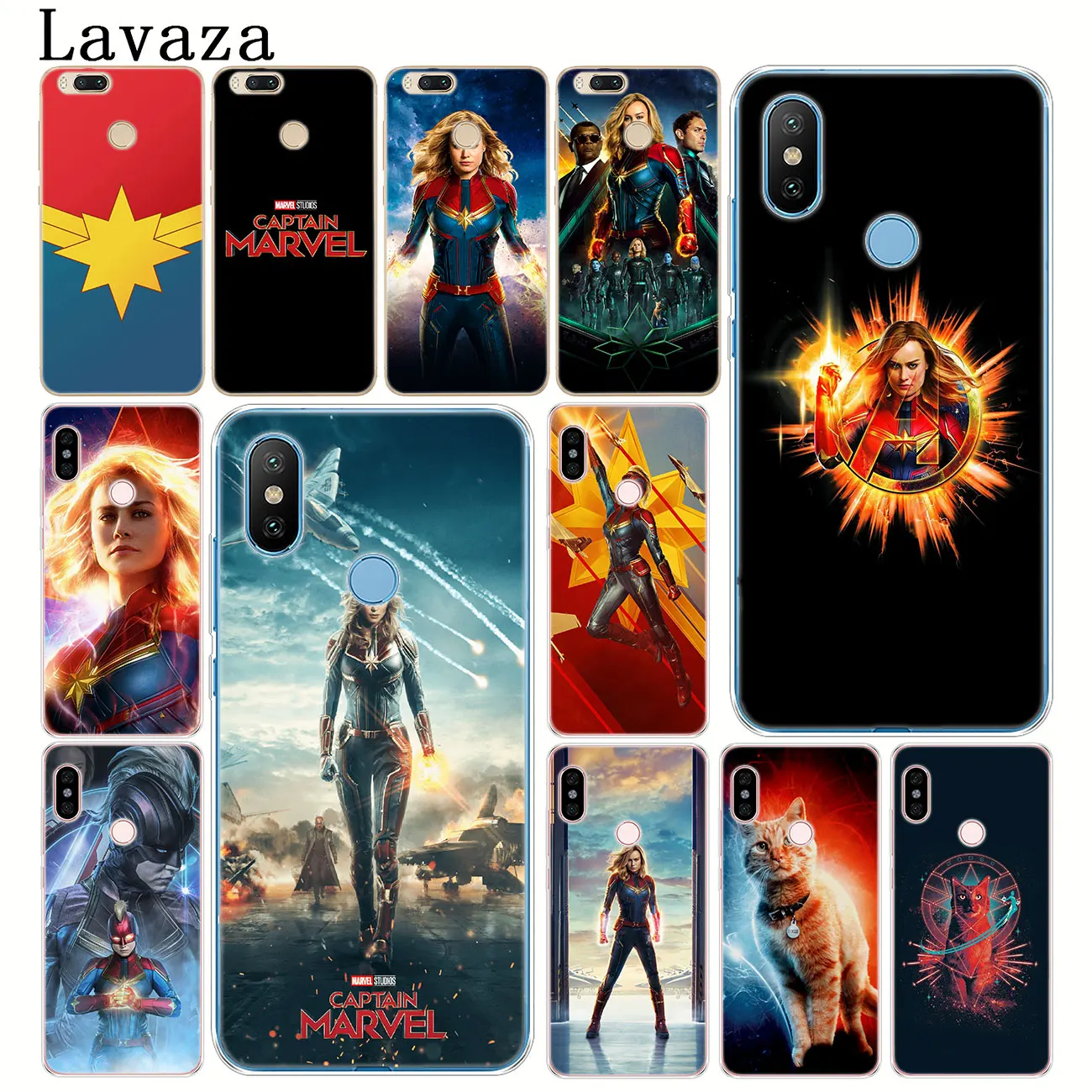 Твердый чехол для телефона Lavaza Captain Marvel Cat Xiaomi Redmi K20 8A 7A 6A Note 8 8T 7 5 6 Pro 4
