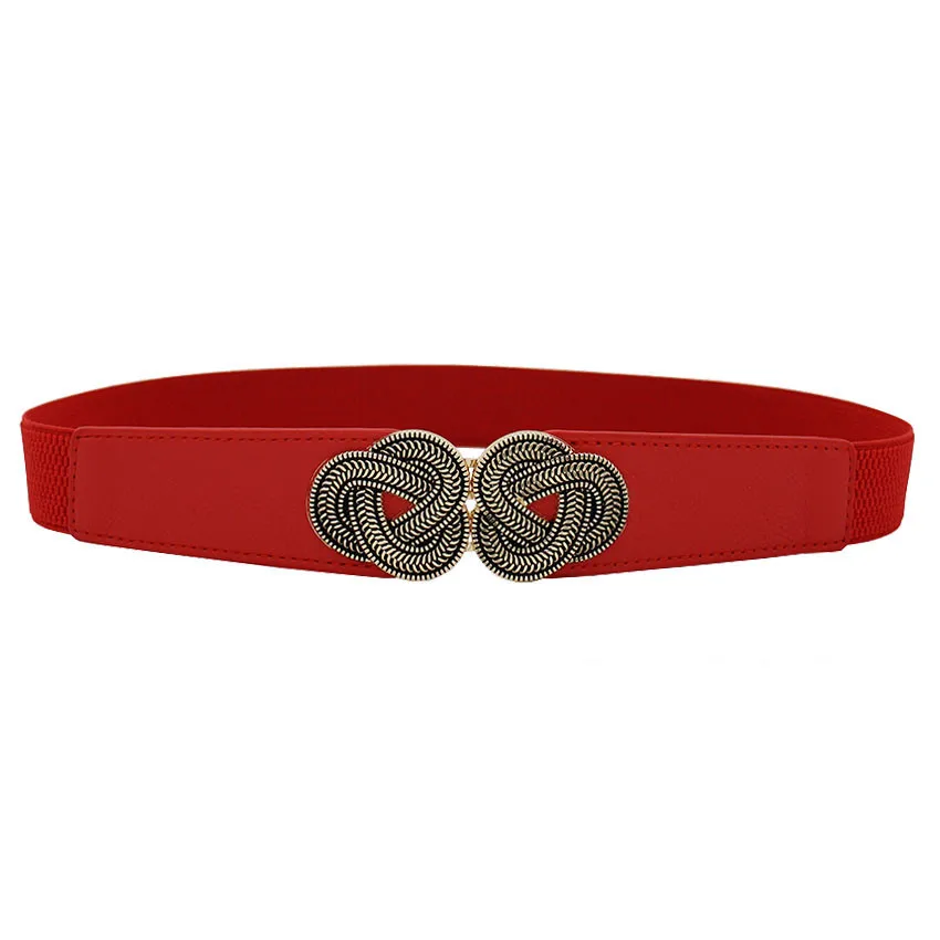 red color Женский корсет из искусственной кожи, пояс для похудения, эластичный пояс с высокой талией, пояс для коррекции фигуры, эластичный трикотажный пояс - Цвет: red color