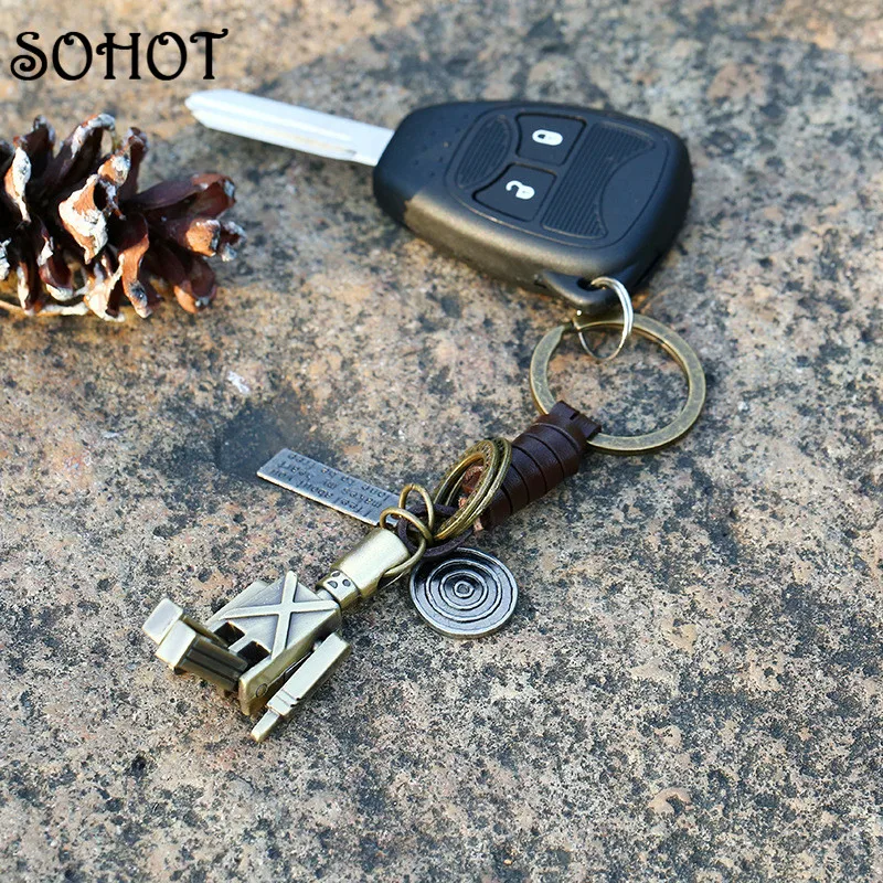 Брелок для ключей SOHOT в британском стиле мужчин и женщин аксессуары из