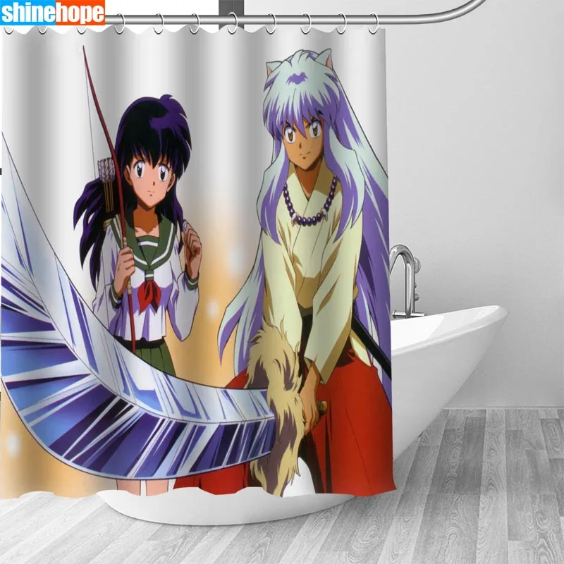 150x180 см скандинавские фотографии полиэстер водонепроницаемый InuYasha Аниме занавеска для душа s высокое качество занавес для ванной в ванной - Цвет: Shower Curtain 13