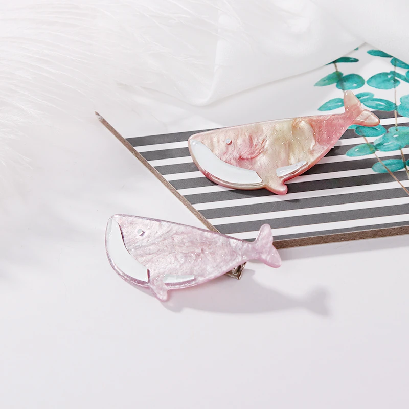 New Baby Cute Colorful Acrylic Cartoon Whale Hairpins Girls Lovely Hair Clips Headbands Barrettes Headwear Kids Accessories |