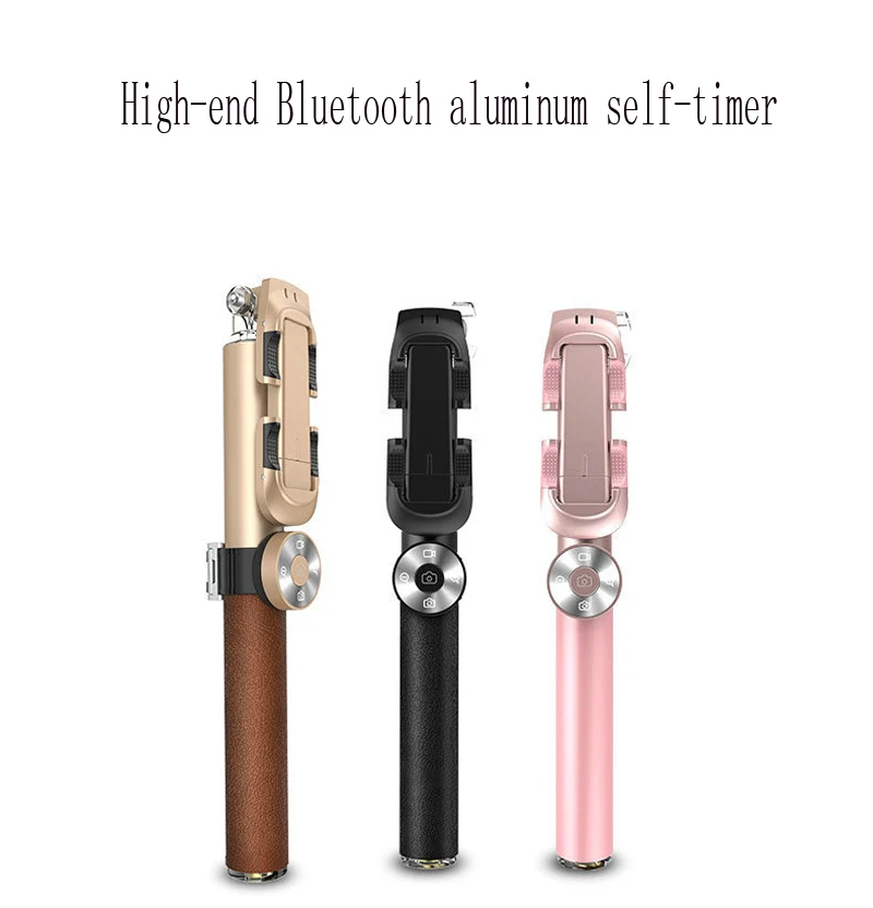 Высококачественный беспроводной Bluetooth алюминиевый сплав селфи палка зум штатив