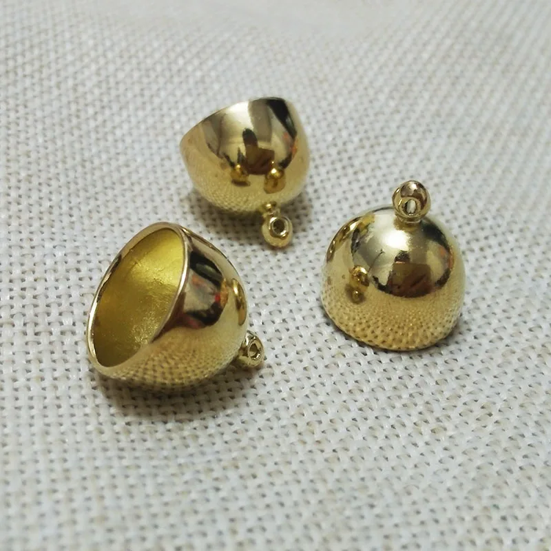 18x16mm hole 14mm Шляпы с кисточкой бисером high end замша Cord Jewelry findings, ожерелье, подвеска, застежка Spacer разъем сумка очарование серьги комплект - Цвет: 18x16mm hole 14mm