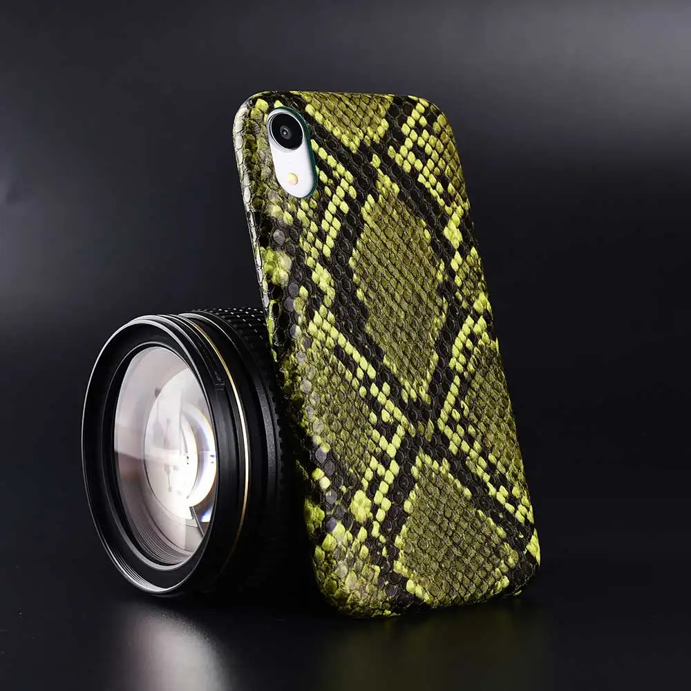 Snake Dark green Boucho роскошный Леопардовый крокодил питон змеиная кожа ткань текстура чехол для телефона для iphone Xs MAX XR X 8 6 6s 7 plus чехол capa - Цвет: Snake Dark green