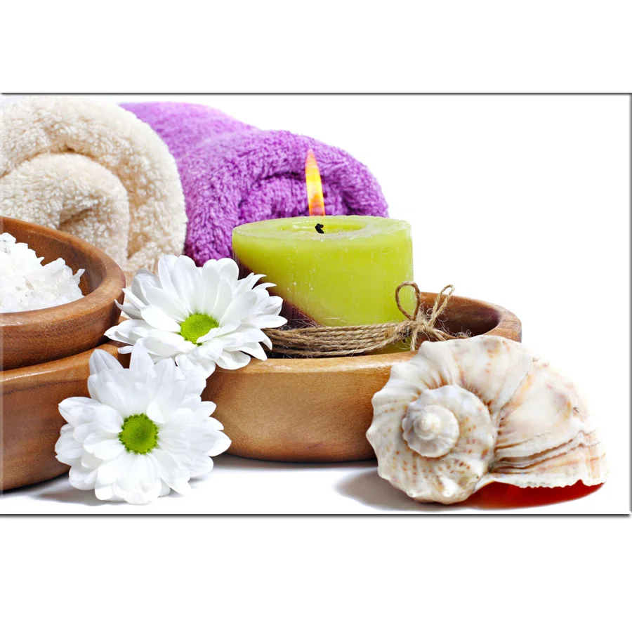 Настенное художественное полотно печать на холсте Spa Body Nail Salon массажное