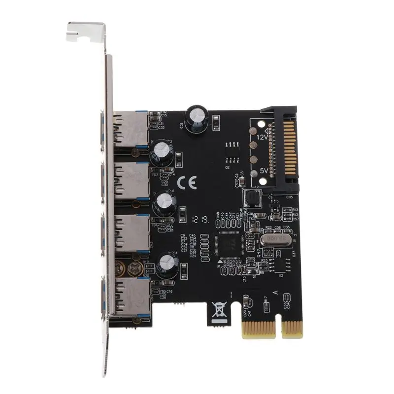 PCI-E PCI Express USB 3,0 через Чип SATA Интерфейс 4 Порты и разъёмы адаптер конвертер карты для настольных компьютеров Windows XP/2003/Vista/Win7/Win8/W
