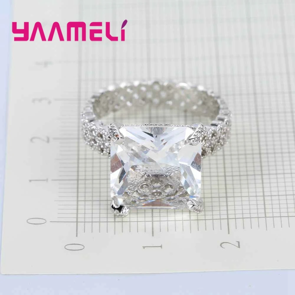 Женское кольцо из серебра 925 пробы с фианитом|925 sterling silver|cubic zirconia jewelrysterling silver jewelry