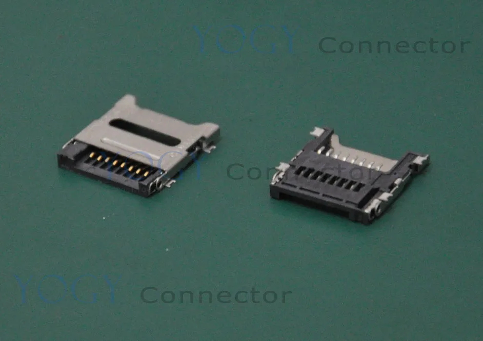 

100pcs 8pin TF (Micro SD) card slot connectors, size 13.5*13.5mm, fit for phone, tablet, Vehicle Navigation