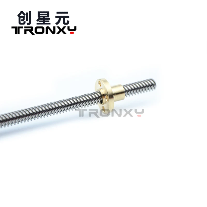 THSL-345-8D Lead Screw Dia 8mm Lead 2mm Length 345mm/ 380mm/ 453mm/670mm with Copper NutFor New RepRap for 3D Printer XY-2 PRO