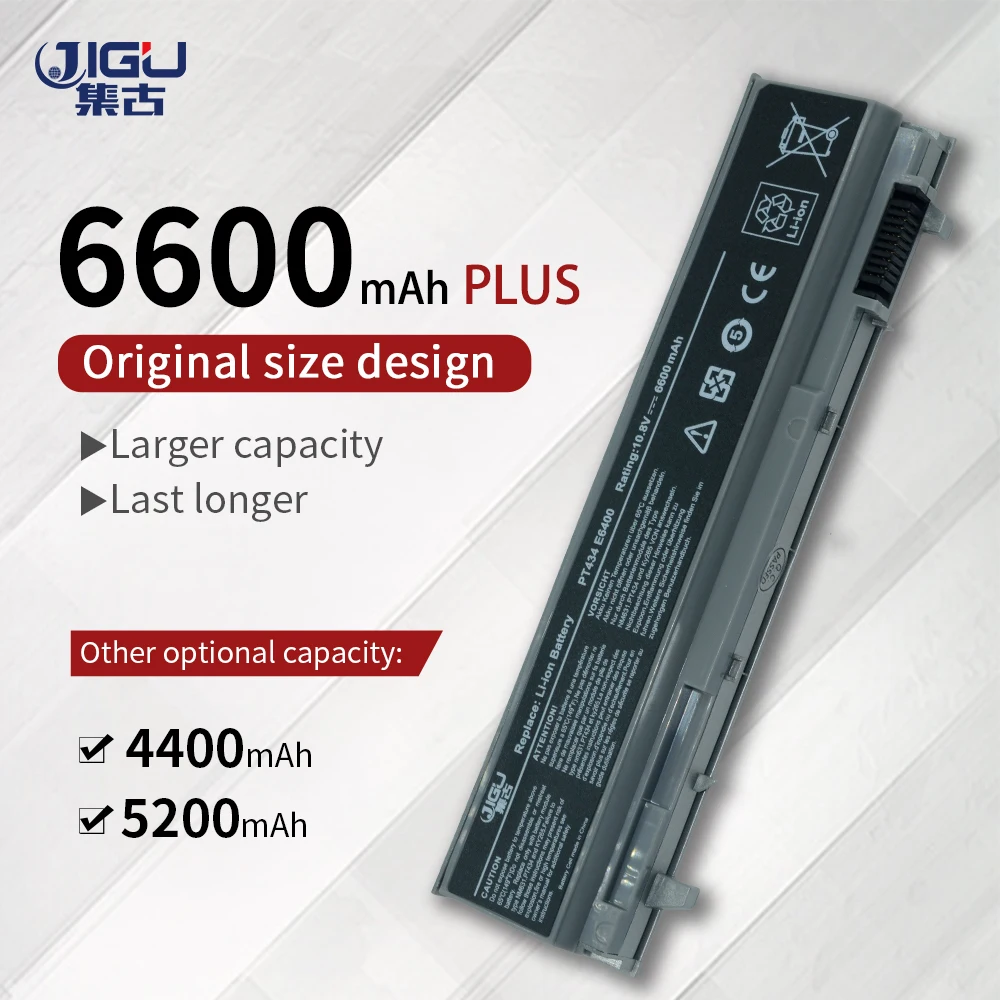 Запасной серебристый аккумулятор JIGU для ноутбука 6 ячеек DELL Latitude E6500 Precision M2400