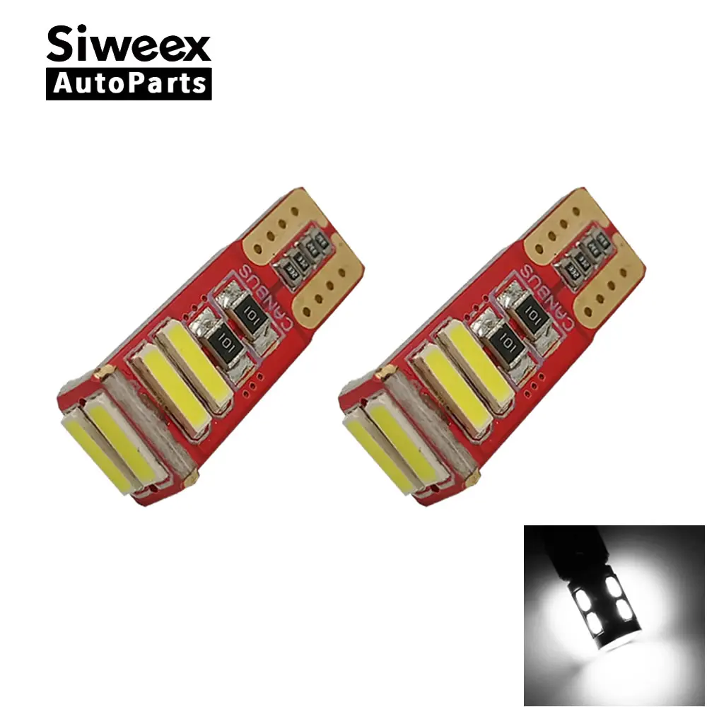 2 шт. Автомобильные светодиодные лампы 12 В DC T10 7020 6 SMD|interior light|auto interiorcar panel led light |