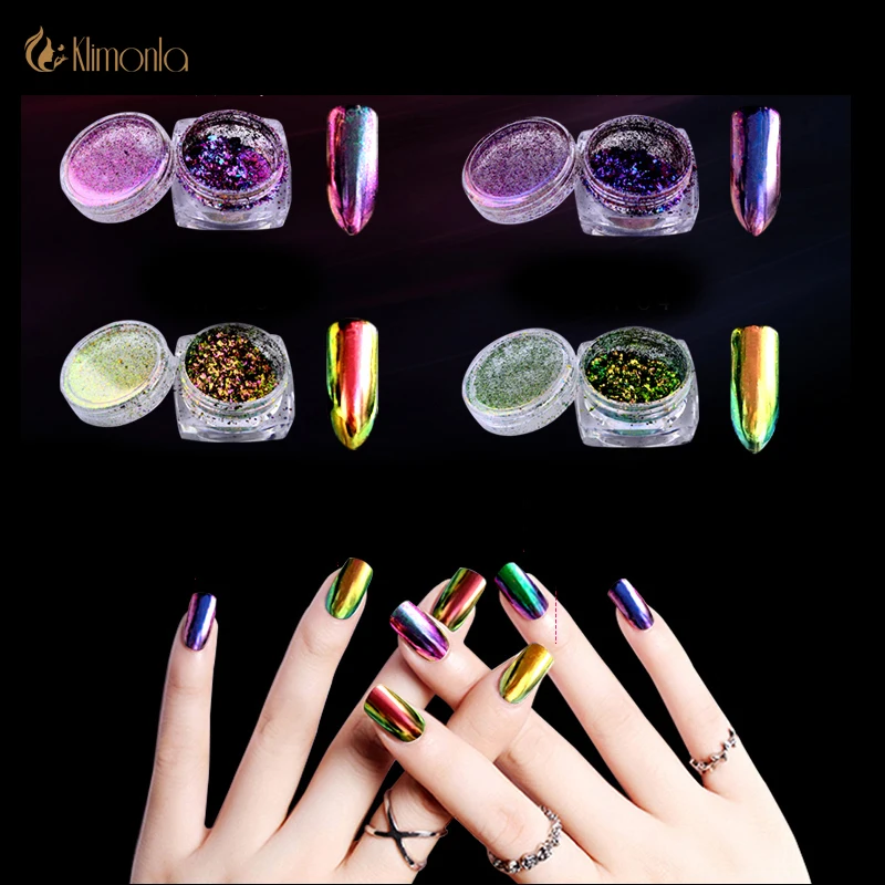 6 шт./корректируемая фотоблестящая пудра для дизайна ногтей | Красота и здоровье