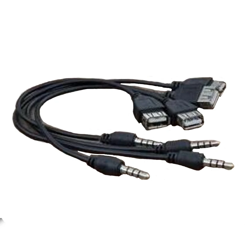 Чёрный 3 5 мм штекер AUX аудио автомобильный разъем к USB 2 0 гнездовой конвертер