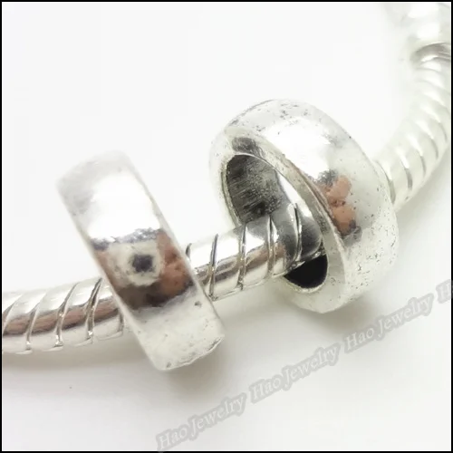 26 шт кольцо винтажное серебро цинковый сплав большое отверстие бусины Подвески