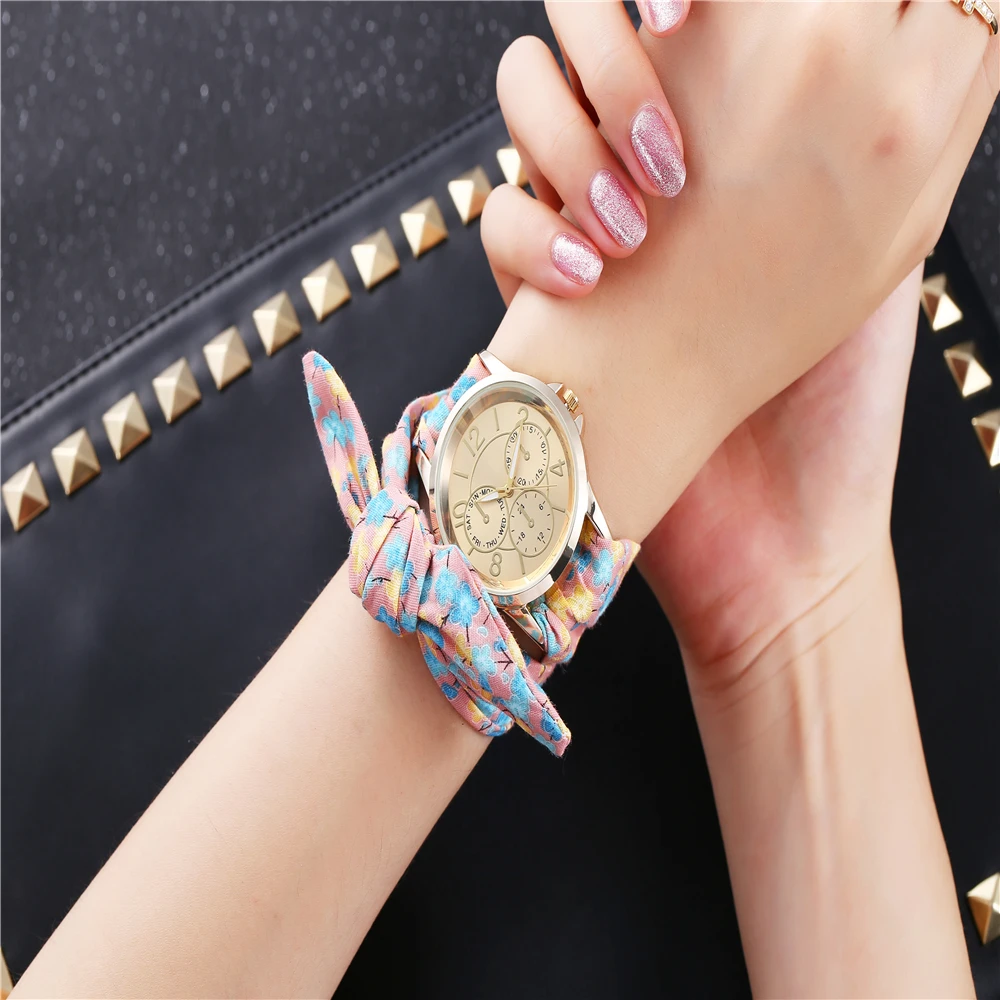 Casual Dresses Ladies Holiday Cotton Ribbon Watch Watches Women Fashion 2019 Wrist for | Наручные часы