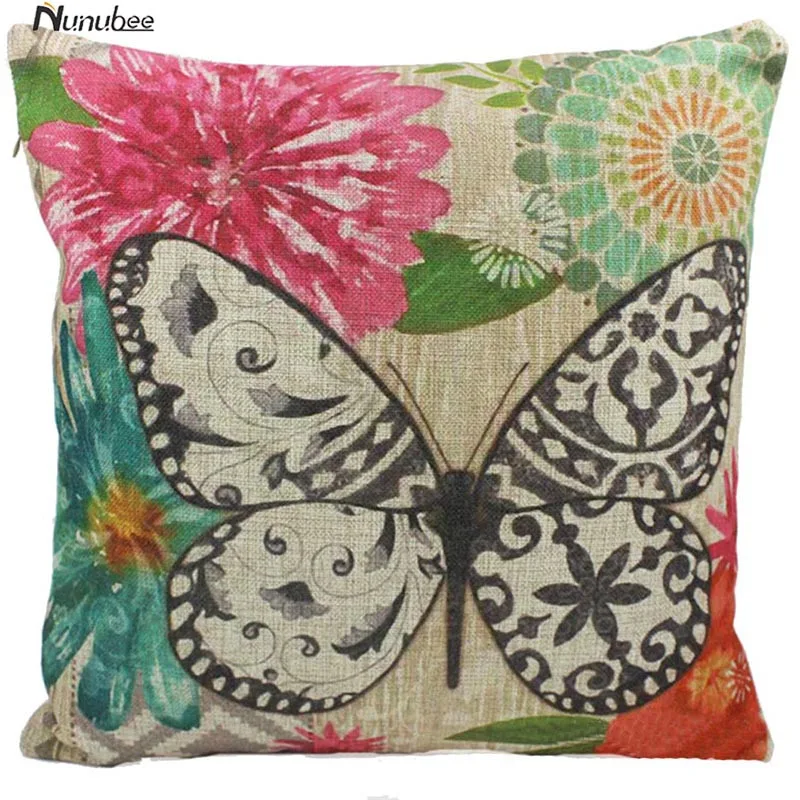 Самонаведения милые бабочки печатных cushioncover Pattern Декоративные наволочки белье
