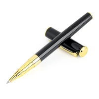 luxury metal roller ball pen 0 5mm black white red gold clip office business writing ballpoint pens gifts stationery supplies