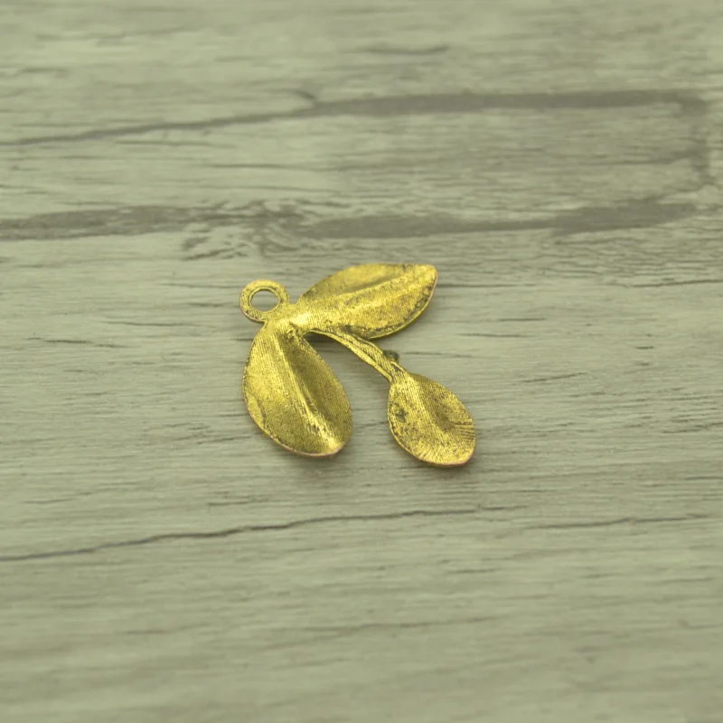 15pcs/lot Fashion Antique gold Alloy tree leaf Charms Fit Pendants &amp Necklace Jewelry Findings DIY Handcraft 27*23mm Q302 | Украшения и