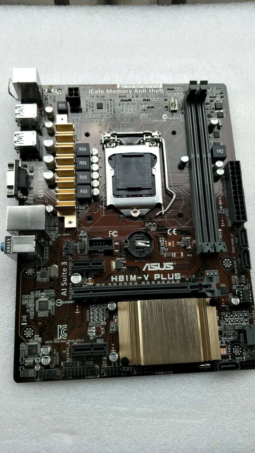 Бесплатная доставка оригинальный материнская плата для ноутбука ASUS H81M-V PLUS LGA 1150