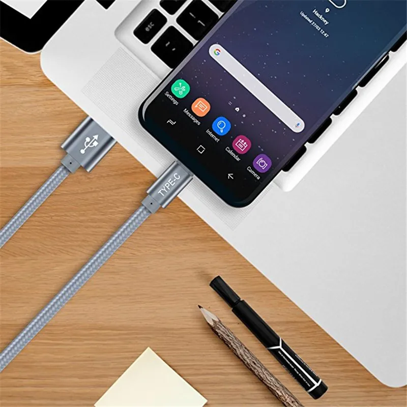 Fast Charging data USB Type C Cable For Samsung huawei honor 20 9 10 8 9x pro p smart z y9 prime nova 5t 5z 5i 6 Wire | Мобильные