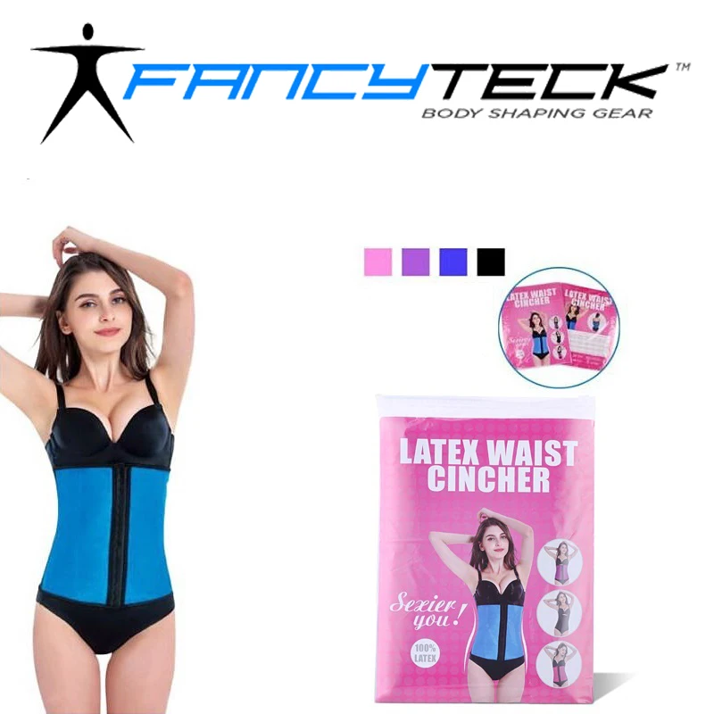 Fancytack латексный корсет для талии стальной тренировок женские тонкие ремни тела