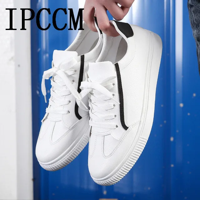 2019 spring new men's shoes European and American trend all-in-one soft leather small white fashion | Обувь