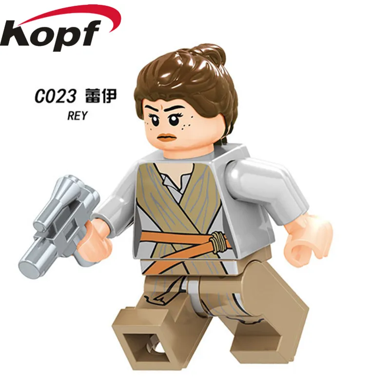 C023 Without Box C023-030 Рей Люк Скайуокер Ahsoka Tano комплект Fisto Captaion Jag строительные блоки кирпичи фигурки коллекция подарок детские игрушки - Цвет: C023 Without Box