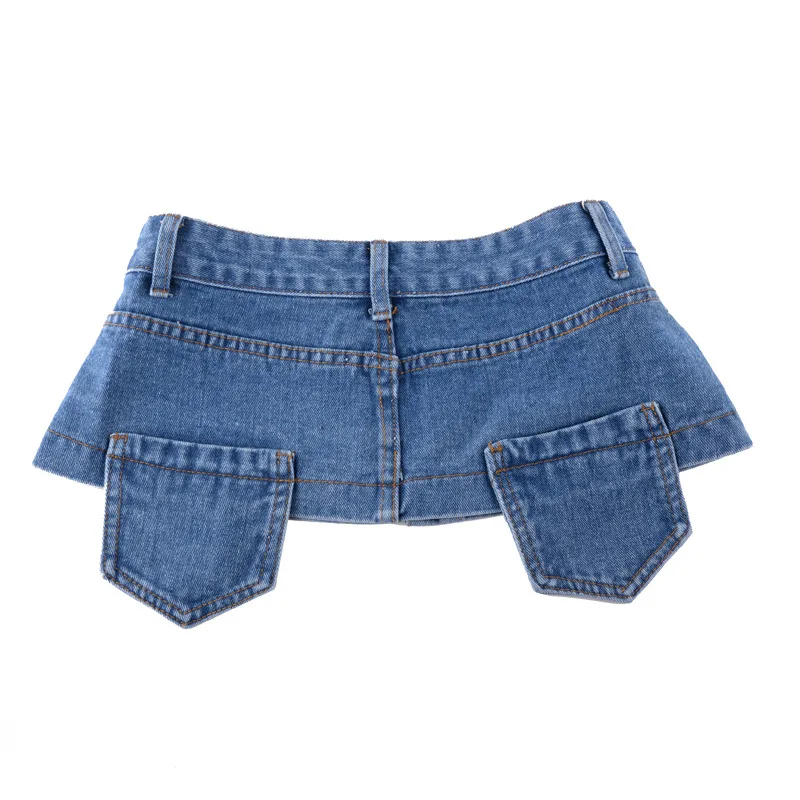 Autumn Vintage Denim Fabric Women Slim Corset Belt Washed Jean Wide Buttons Waistband Female Shirt Waist Belt Decoration