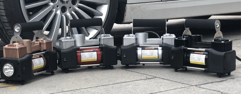 12V 150PSI Портативный Heavy Duty двойной цилиндр автомобильный компрессор шин насоса универсальный для автомобилей грузовых велосипедов с светильник