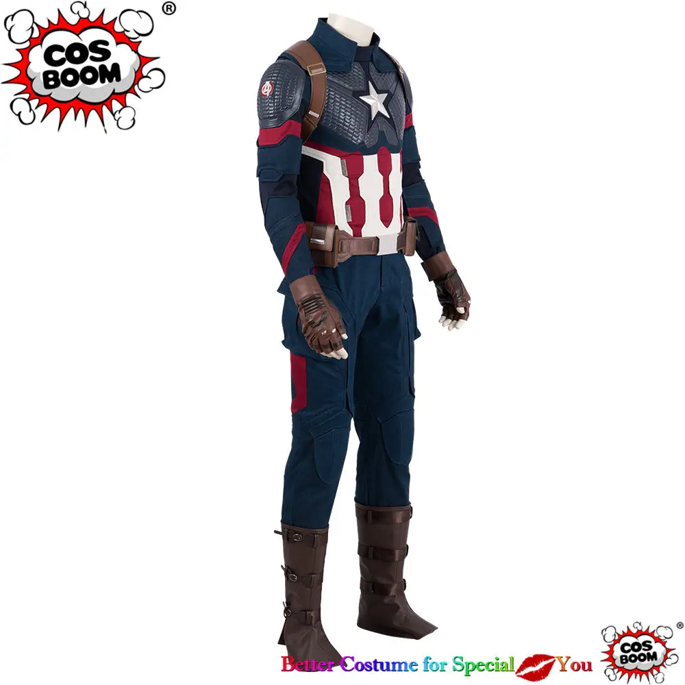 COSBOOM новинка Капитан Америка Мстители костюм для косплея мужской карнавальный на