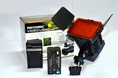 

LED-5010A 6 LED Canon Nikon + NP-F750 +