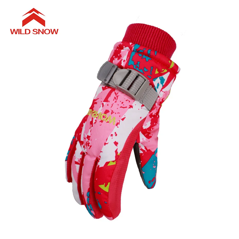Wild Snow 2018 Brand New Boy Girl Ski Gloves Windproof Waterproof Warm Breathable Outdoor Sports | Спорт и развлечения