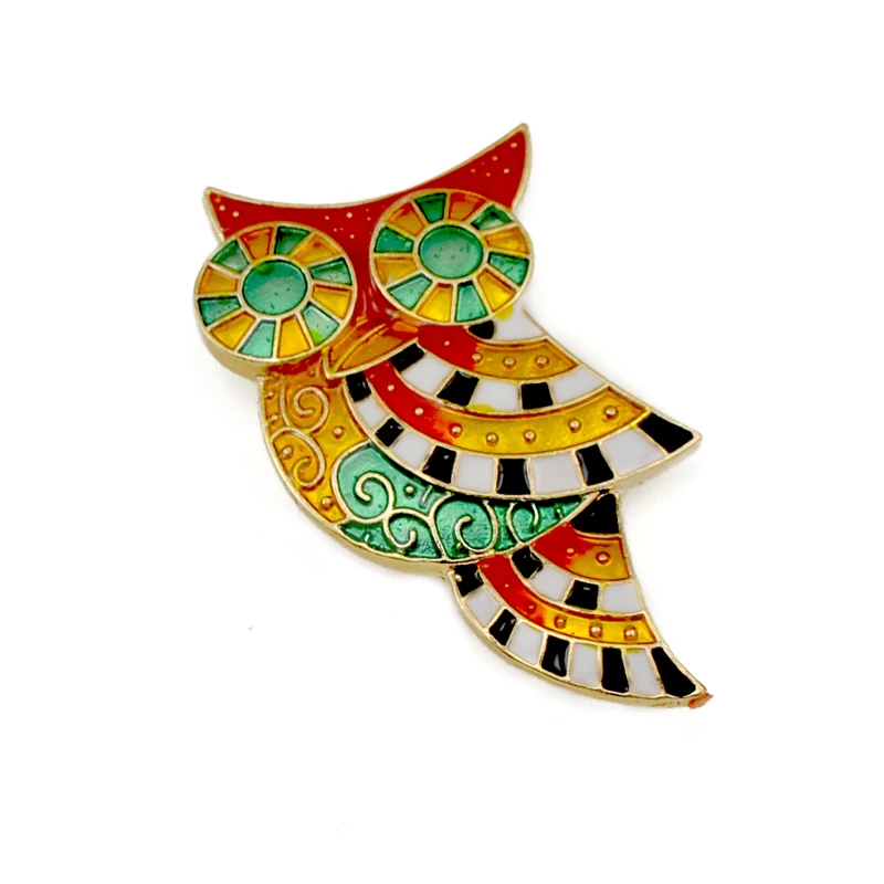 Брошь эмалированная в виде совы|scarf clip brooch|scarf cliplapel pin |