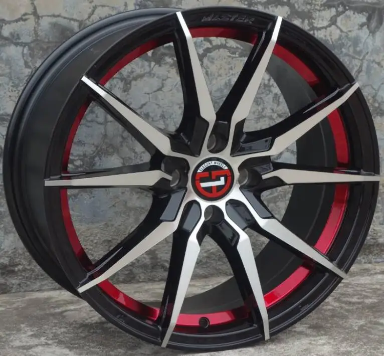 Хорошая красная линия 17 дюймов 17x7,5 4x100 автомобильные легкосплавные колесные диски подходят для Honda
