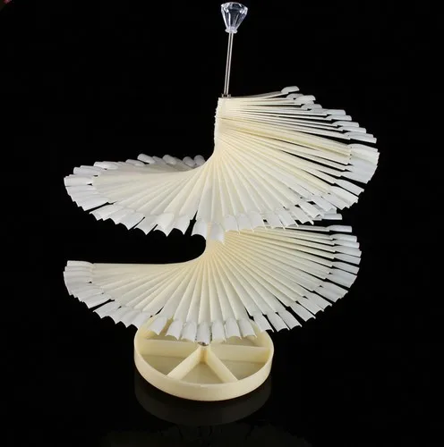 

120 Sticks Nail Art Clear Large Display Stand Spiral False Nails Display Shelf Practice Tools For Nails Polish Showing shelf