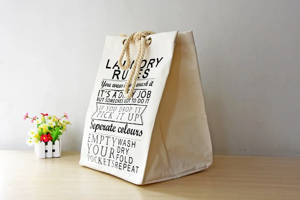 2017 льняная хлопковая ткань большая домашняя складная сумка для хранения белья