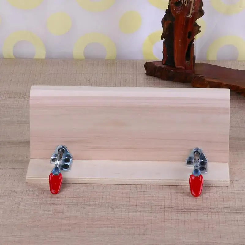 Улучшенная швейная Деревянная Кожа DIY 1 шт. горизонтальный кожный зажим для шитья