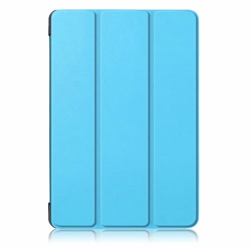 Sky Blue Магнитный кожаный чехол-подставка с принтом для huawei MediaPad T5 10 AGS2-W09 AGS-L09 Honor Pad 5 10,1 дюймов, чехол для планшета+ пленка+ ручка - Цвет: Sky Blue