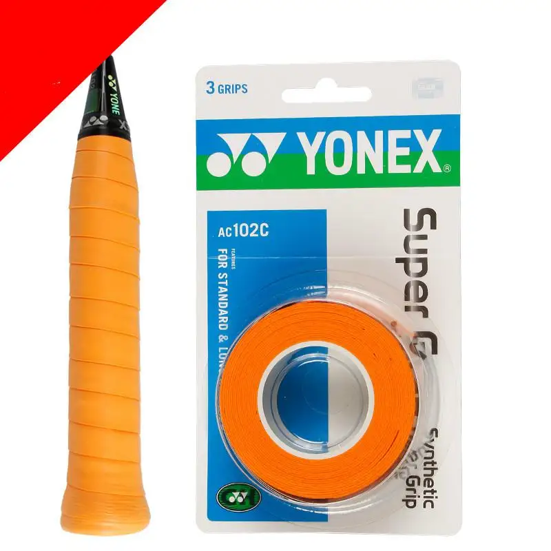 YONEX, качественная, противоскользящая, дышащая, Спортивная, над захватом, пота, группа гриффбэнд, теннис, овергрип, лента, бадминтон, ракетка, Грипсы, sweatband - Цвет: 3 grips