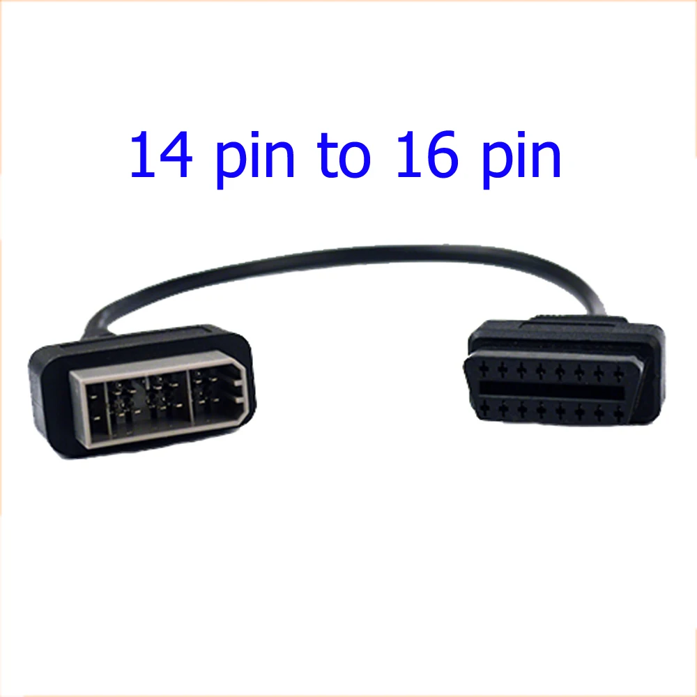 Кабель-удлинитель OBD плоский тонкий как лапша 1 м/0 4 м 100 см/40 см длина OBD2 OBDII Авто 16Pin