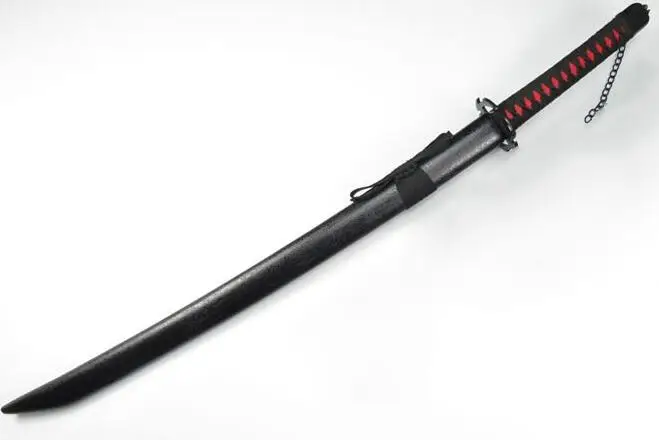 As Photo Блич Ичиго Куросаки Tensa Zangetsu Zanpakuto деревянный меч оружие реквизит для аниме шоу и рождественских новогодних костюмов Вечерние - Цвет: As Photo