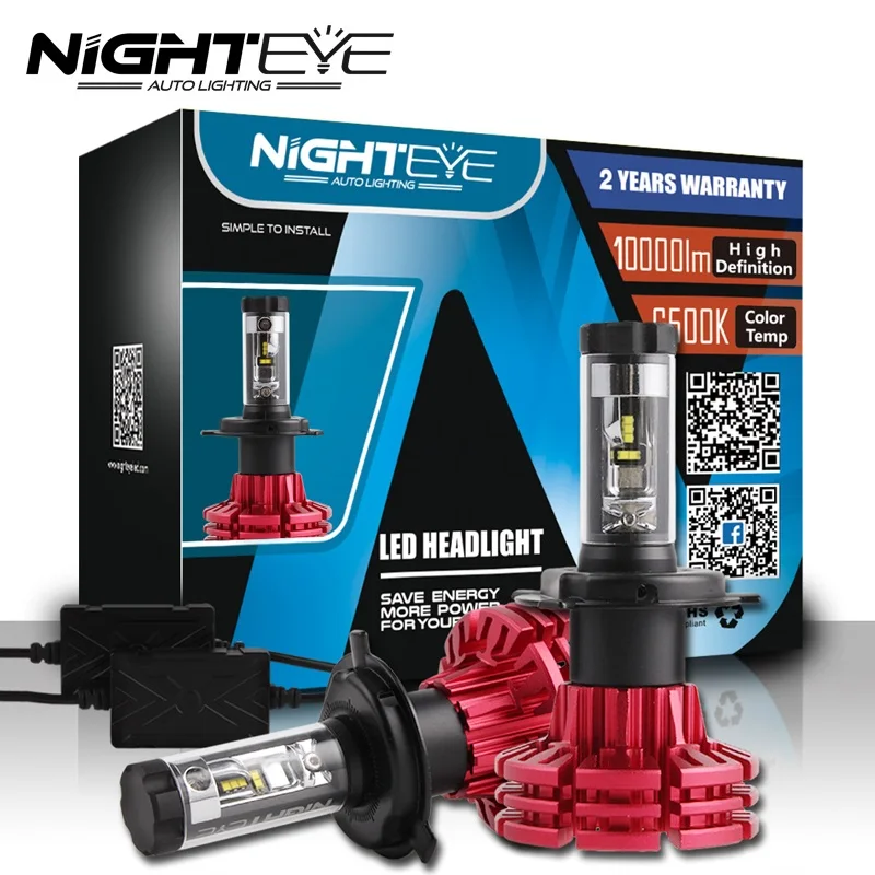 Автомобильная фара NIGHTEYE 2 шт. 9005 HB3 9006 HB4 H11 H4 H7 Led H1 60 Вт 10000LM автомобильная лампа все