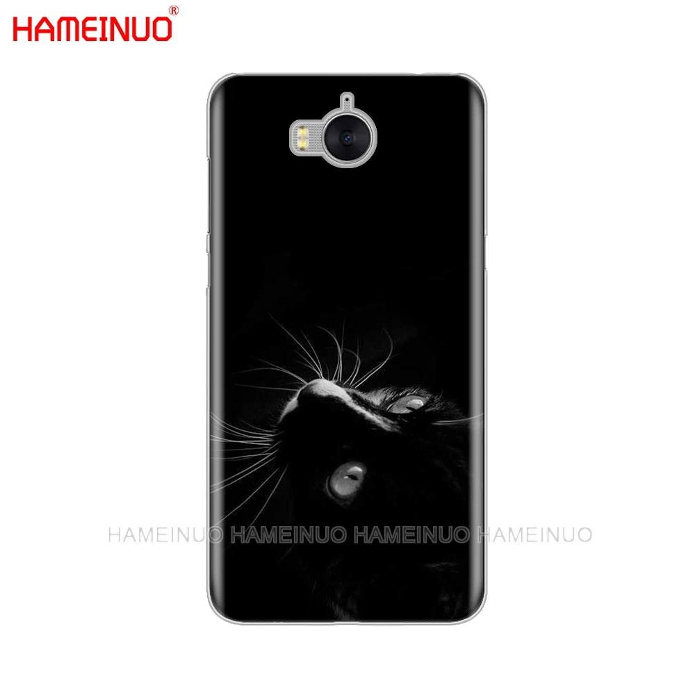 HAMEINUO чехол для сотового телефона с черным кошачьим глазом huawei honor 3C 4X 4C 5C 5X 6 7 Y3 Y6 Y5 2